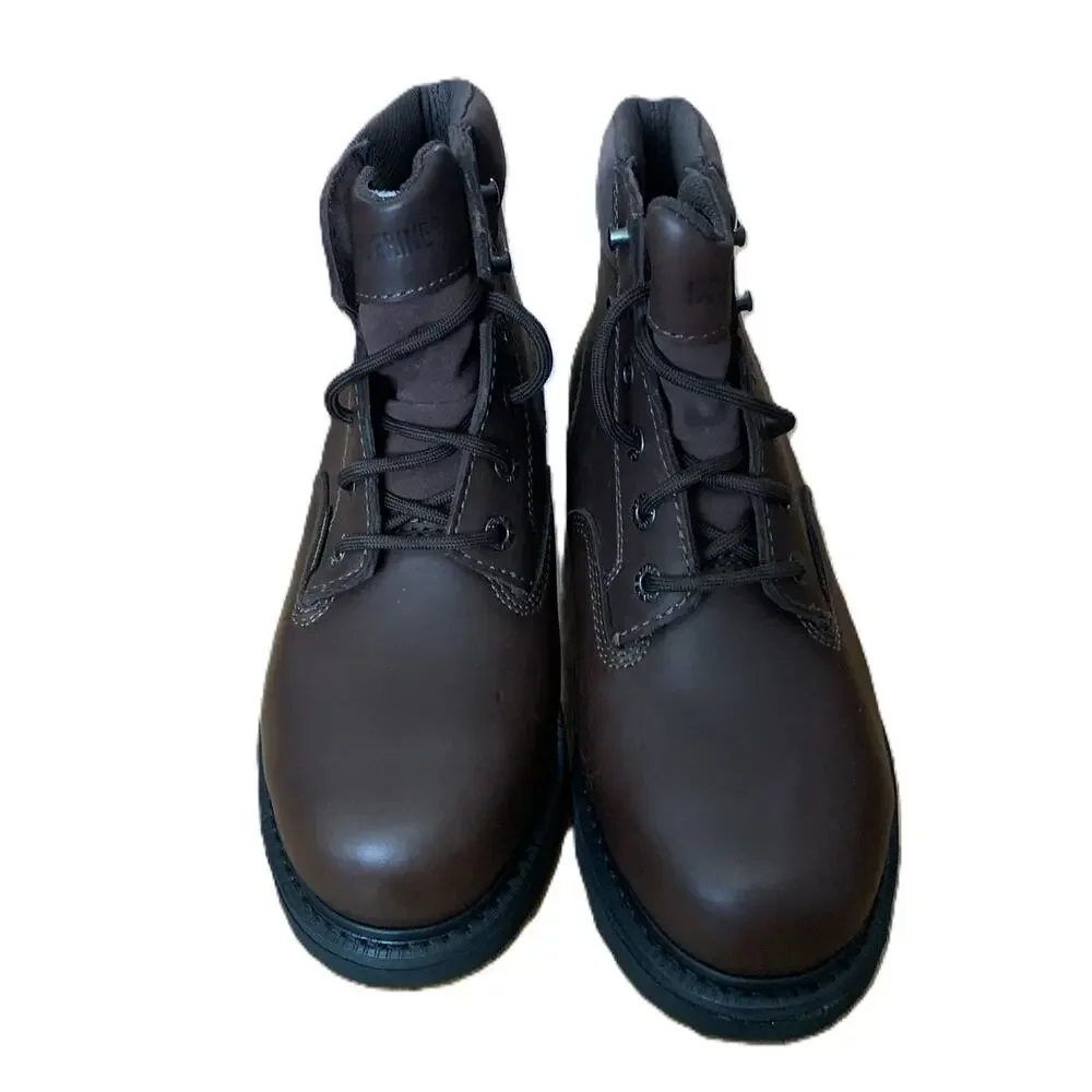 Wolverine Carlsbad Cap Steel Toe Leather Work Boots Size 8.5 Brown